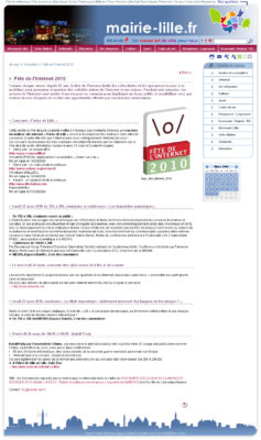 Site Internet Ville de Lille