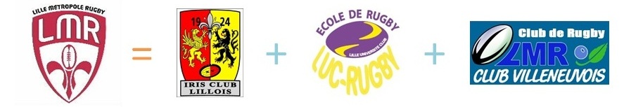 Copyright : DR / Logo LMR - Iris Club Lillois - Luc Rugby - LMR Club Villeneuvois Copyright : DR / Logo LMR - Iris Club Lillois - Luc Rugby - LMR Club Villeneuvois