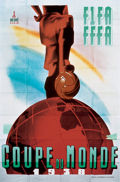 Copyright : DR - FIFA TM / Affiche Coupe du Monde 1938 Copyright : DR - FIFA TM / Affiche Coupe du Monde 1938