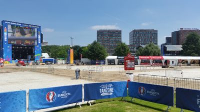 visite de la Fan Zone Lille Métropole