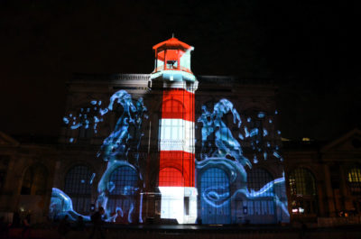 Copyright : Zoom Sur Lille / Mapping sur la Gare de Lille Flandres