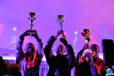 Copyright : Zoom Sur Lille / Urban Trail de Lille - Les Kényans Robert Keter, Gilbert Kwemoi et Stanley Waithaka