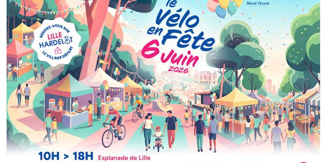 Samedi 06 juin 2026, c&rsquo;est le Vélo en Fête sur le Champ de Mars de Lille