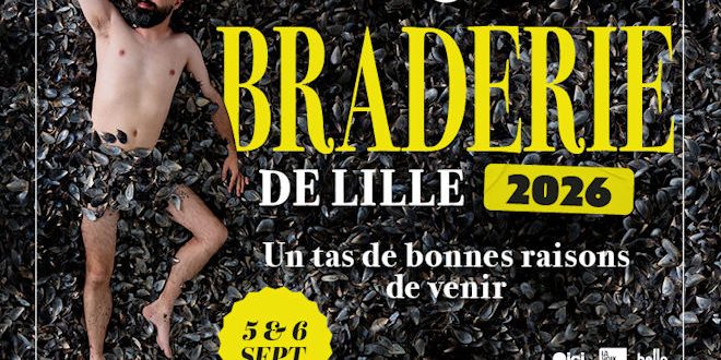 L&rsquo;affiche officielle de la Braderie de Lille 2026 en vente à l&rsquo;Office de Tourisme