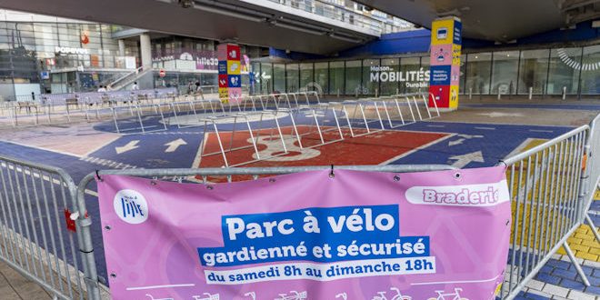 Braderie de Lille 2026 : un parking vélo sécurisé au cœur de l&rsquo;événement